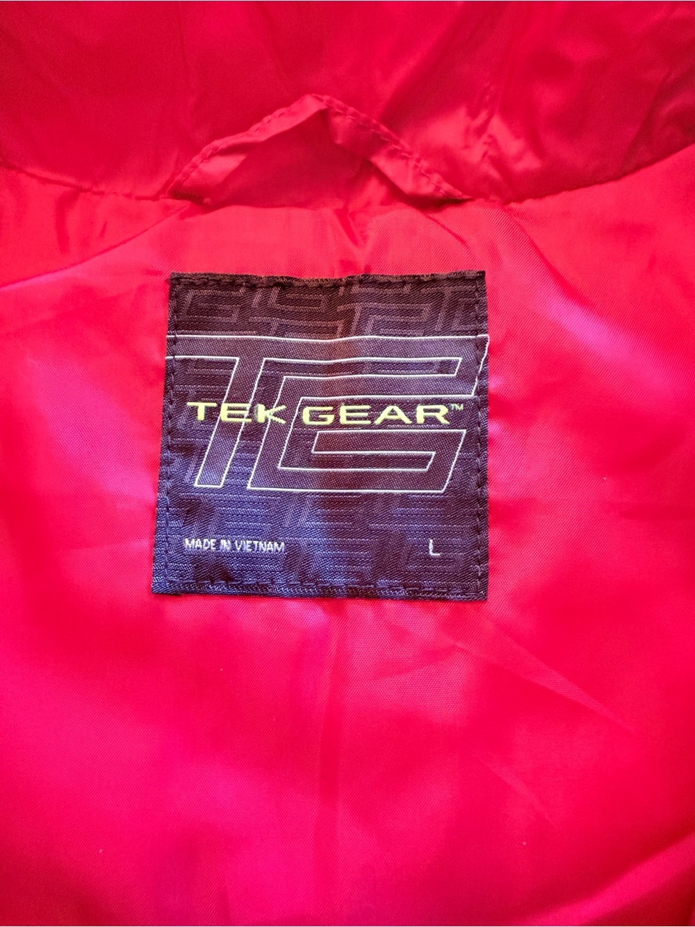 Tek Gear Pink Quilted Puffer Vest Full Zip Lightweight Size Large - Picture 3 of 11